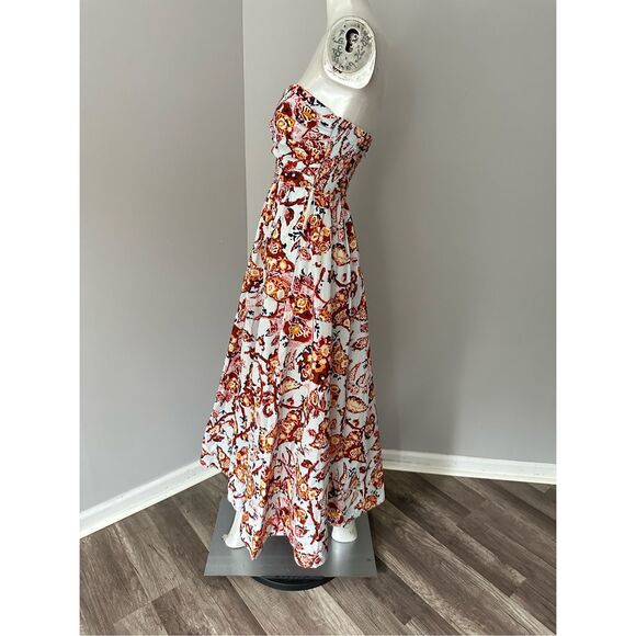 NWT A.L.C Tate Strapless A-line Maxi Dress Multicolor Size 0 $495 - Picture 9 of 14